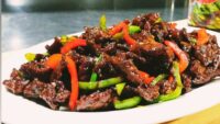 Sauteed Beef with Chili Sauce