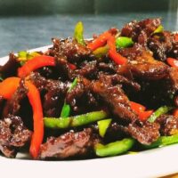 Sauteed Beef with Chili Sauce